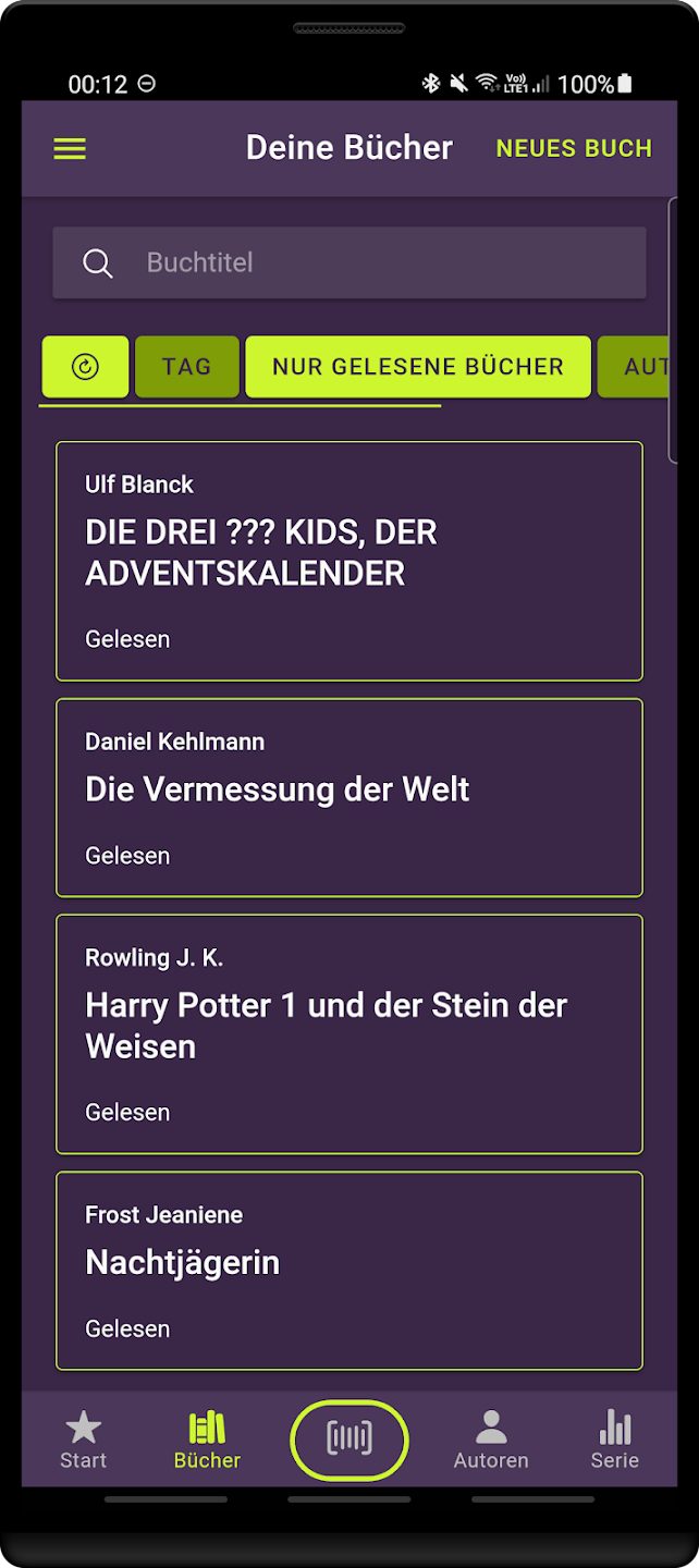 biblio book overview page